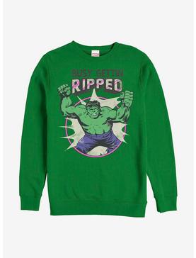 Marvel Hulk Ripped Crew Sweatshirt, , hi-res