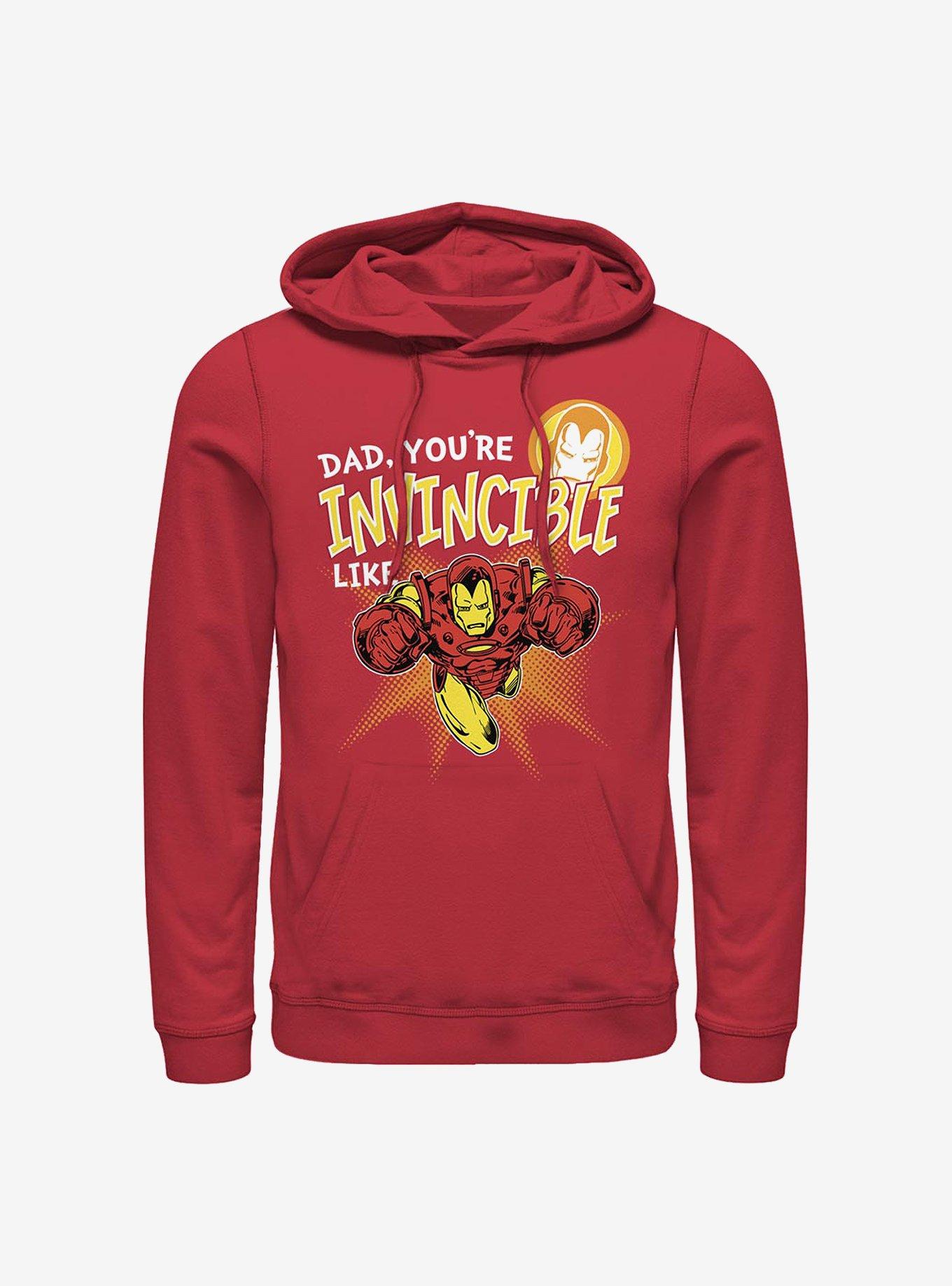 Marvel Iron Man Dad Invincible Like Iron Man Hoodie, , hi-res