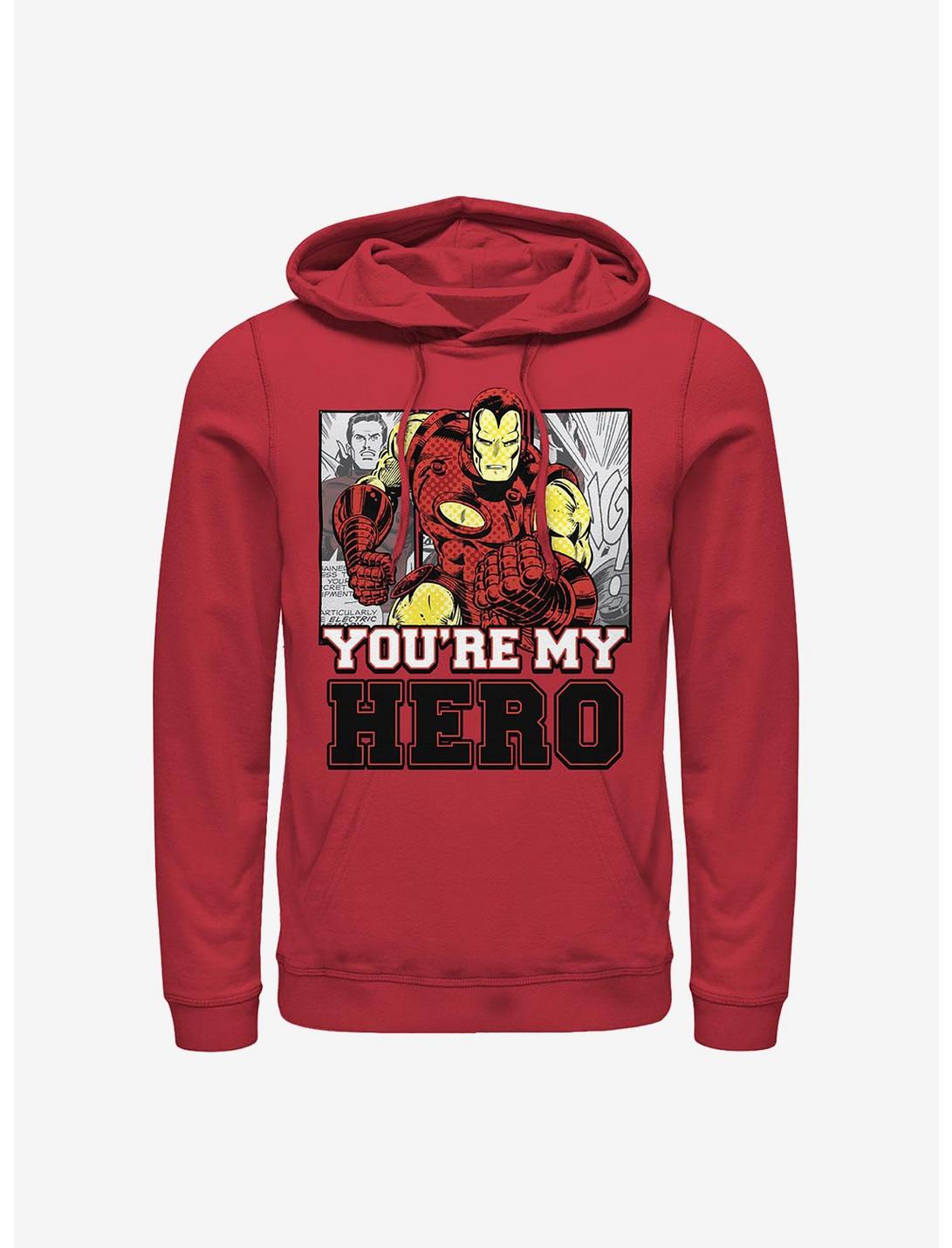 Marvel Iron Man Iron Hero Hoodie, RED, hi-res