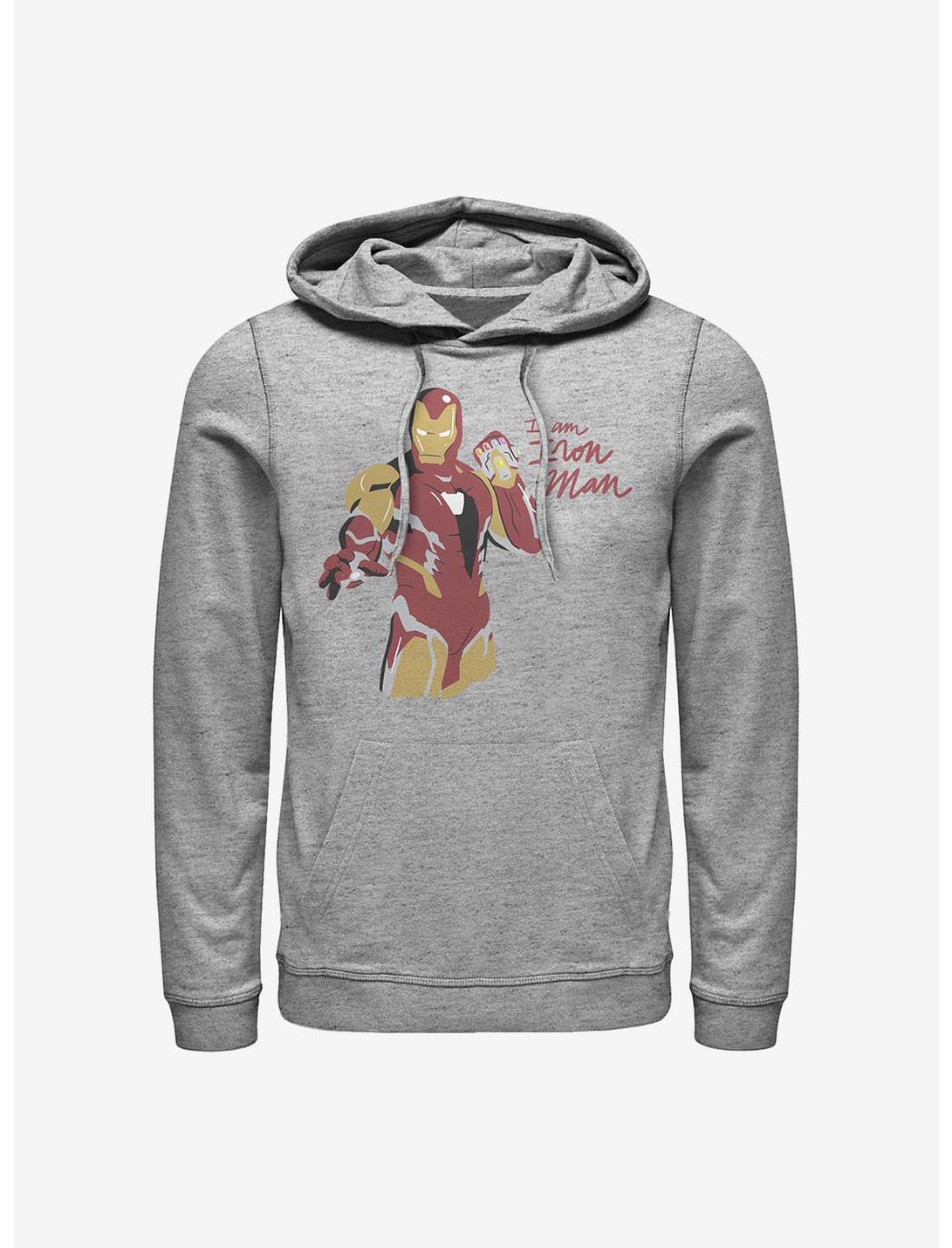 Marvel Iron Man Iron Scribbles Hoodie, ATH HTR, hi-res