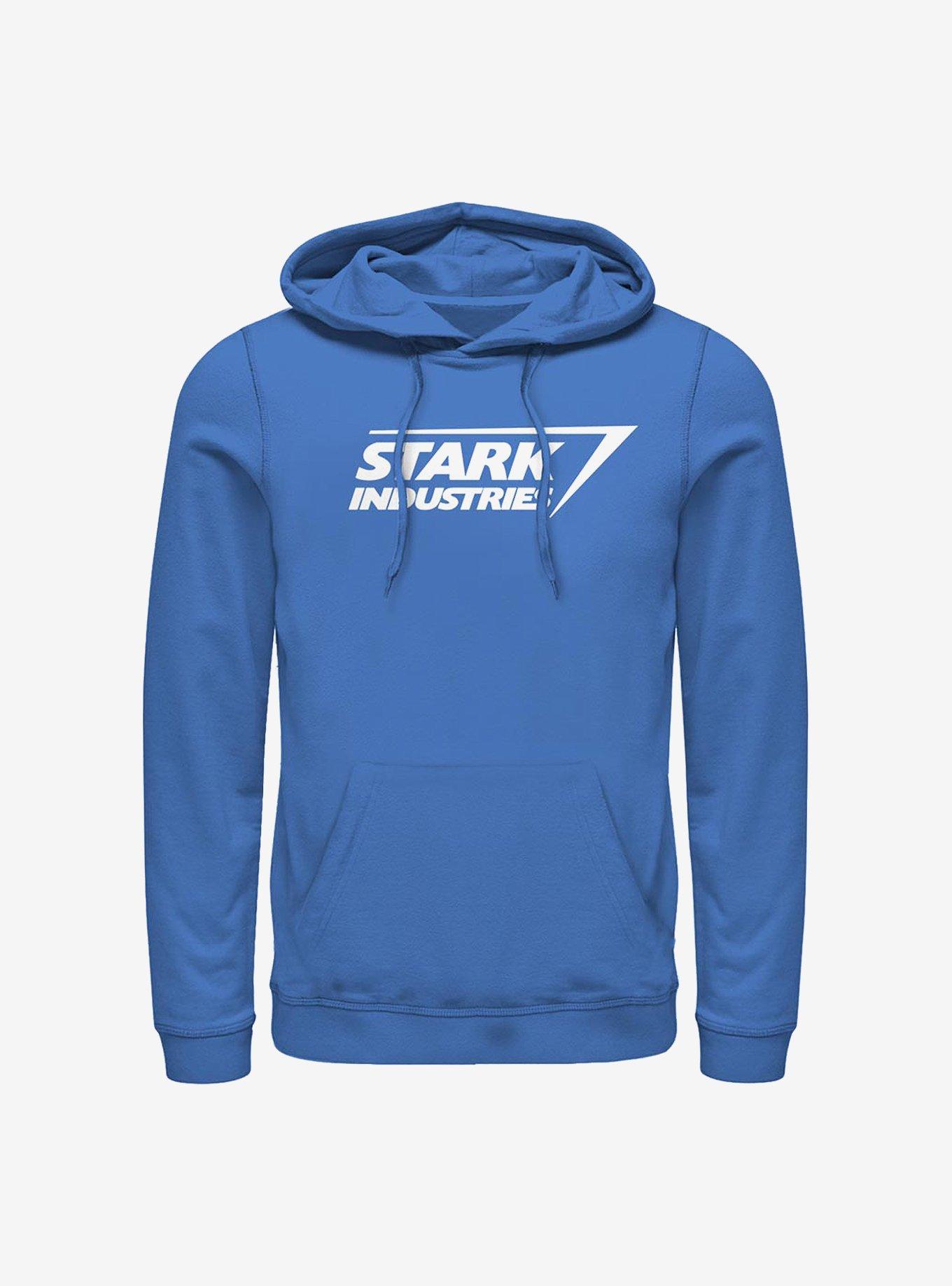 Marvel Iron Man Stark Logo Hoodie, ROYAL, hi-res