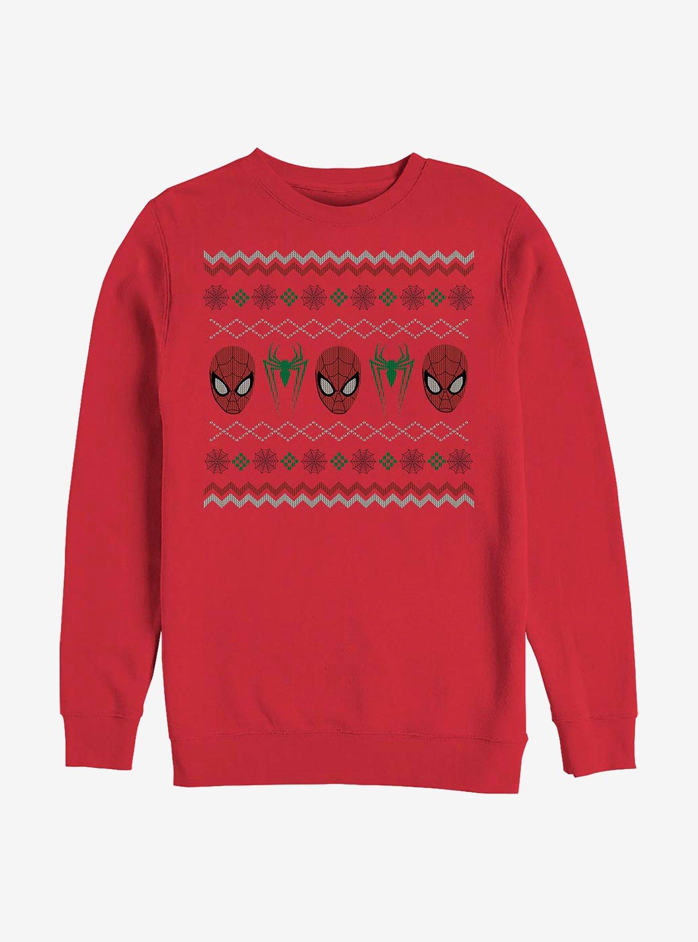 Marvel Spider-Man Ugly Holiday Crew Sweatshirt, , hi-res