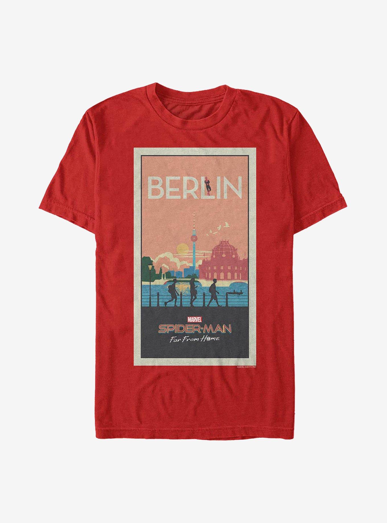 Marvel Spider-Man Spidey Home Berlin T-Shirt, RED, hi-res