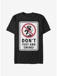 Marvel Spider-Man Text And Swing T-Shirt, BLACK, hi-res