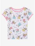 Disney Princess Doodle Allover Print Toddler T-Shirt - BoxLunch Exclusive, OFF WHITE, hi-res