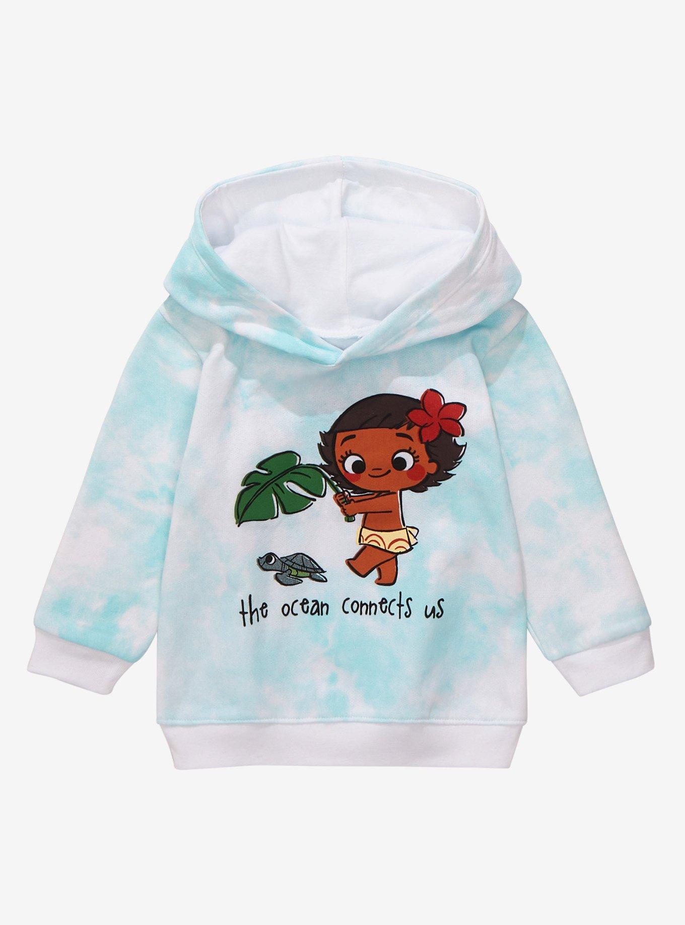 Disney Moana Ocean Connects Us Toddler Tie-Dye Hoodie - BoxLunch Exclusive, TIE DYE, hi-res