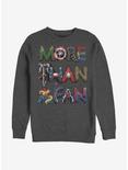 Marvel Avengers Marvel Fan Letters Crew Sweatshirt, CHAR HTR, hi-res