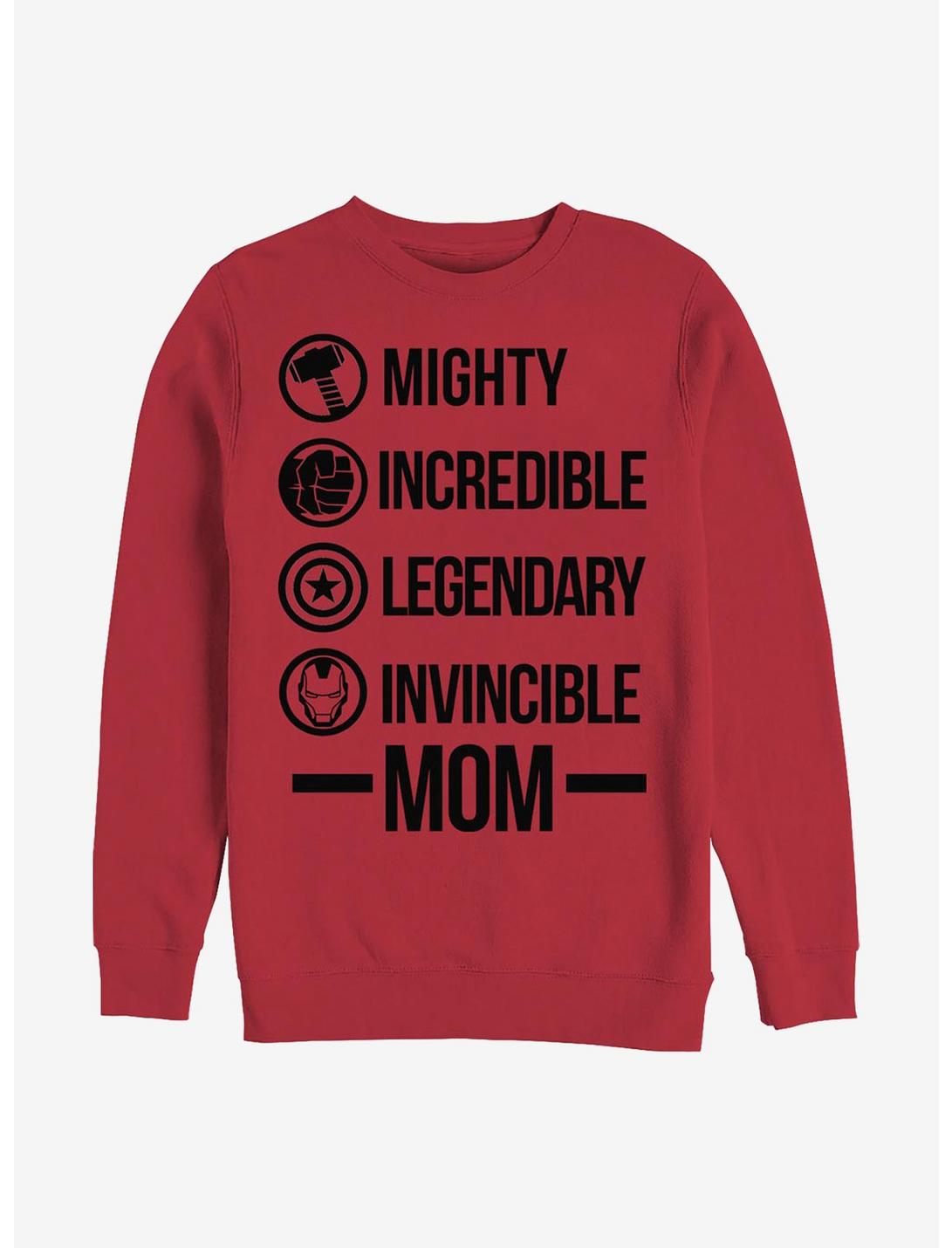 Marvel Avengers Mom Crew Sweatshirt, RED, hi-res