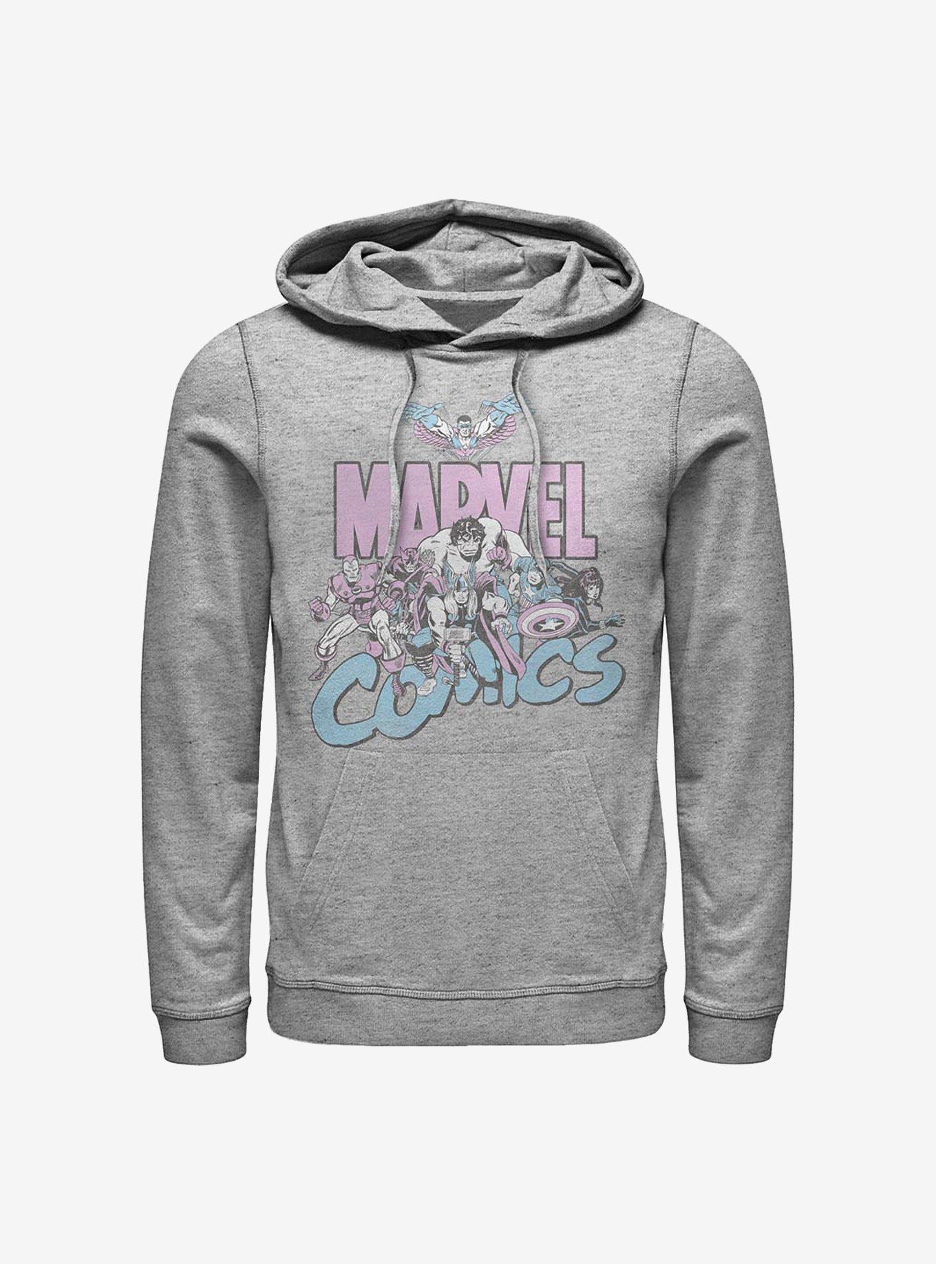 Marvel Avengers Marvel Pastel Group Hoodie, ATH HTR, hi-res