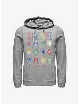 Marvel Avengers Primary Faces Hoodie, , hi-res
