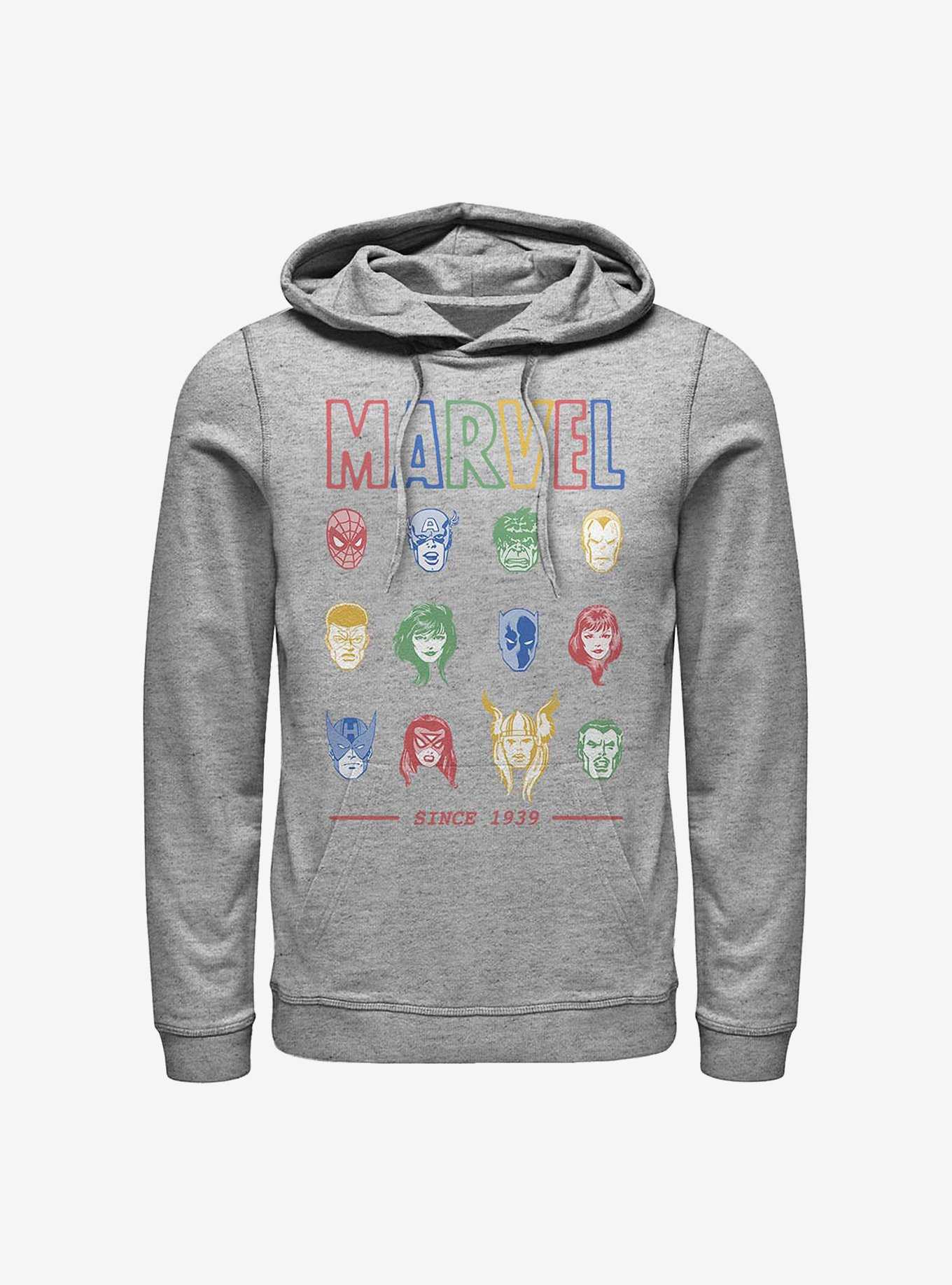 Marvel Avengers Primary Faces Hoodie, , hi-res