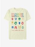 Marvel Avengers Primary Faces T-Shirt, NATURAL, hi-res
