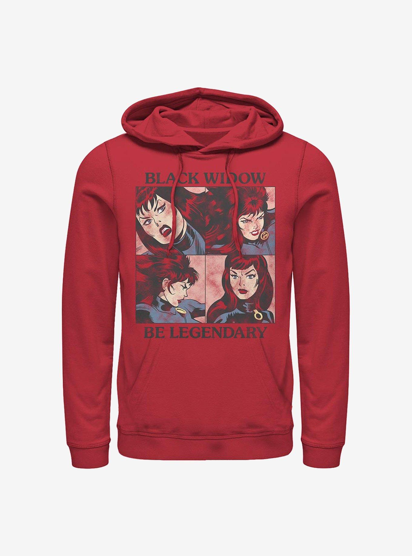 Marvel Black Widow Legendary Box Up Hoodie, RED, hi-res