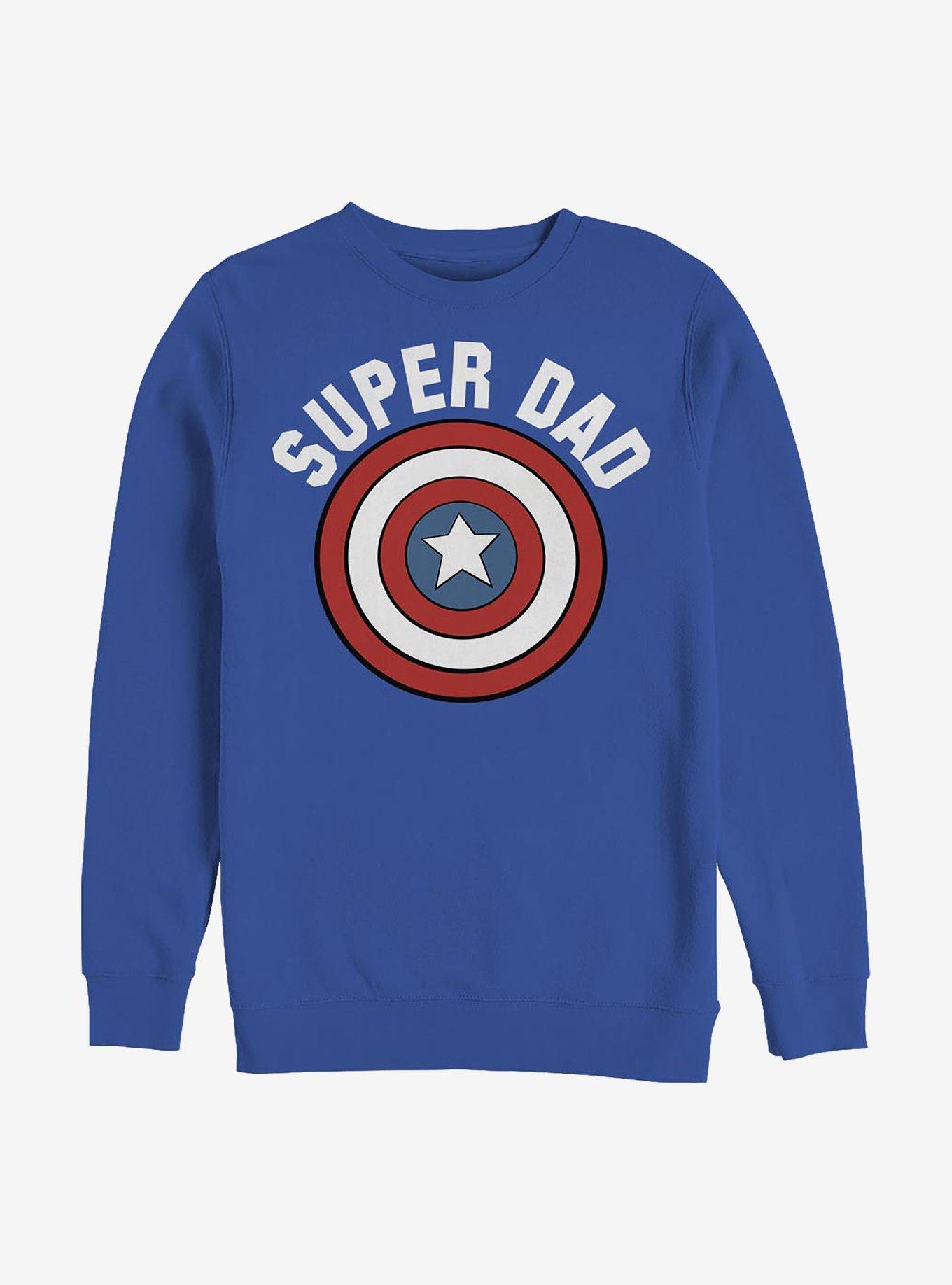 Marvel Captain America Super Dad Crew Sweatshirt, , hi-res