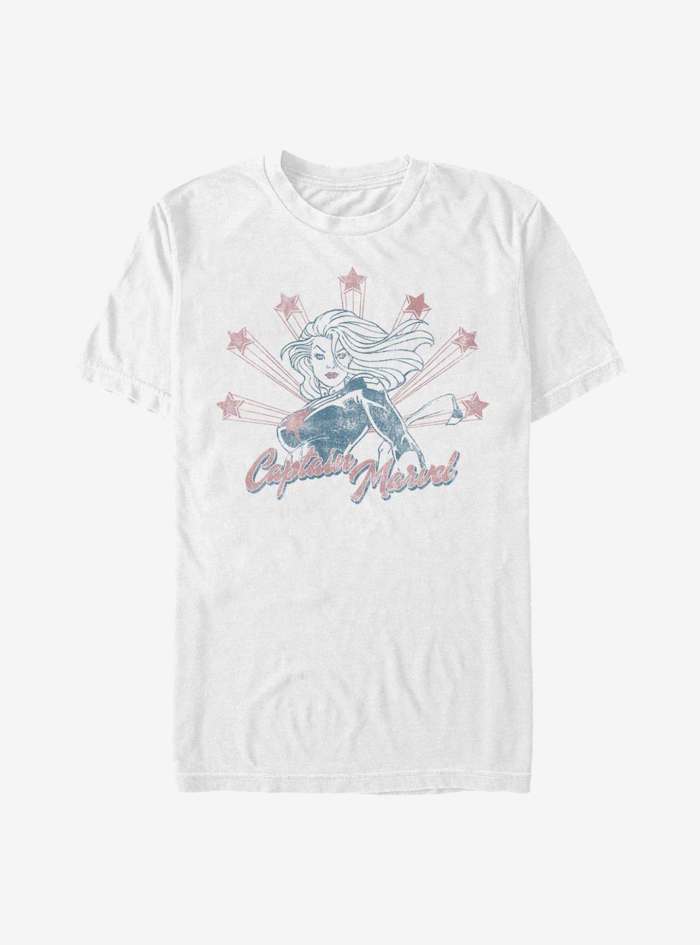 Marvel Captain Retro Capt Stars T-Shirt