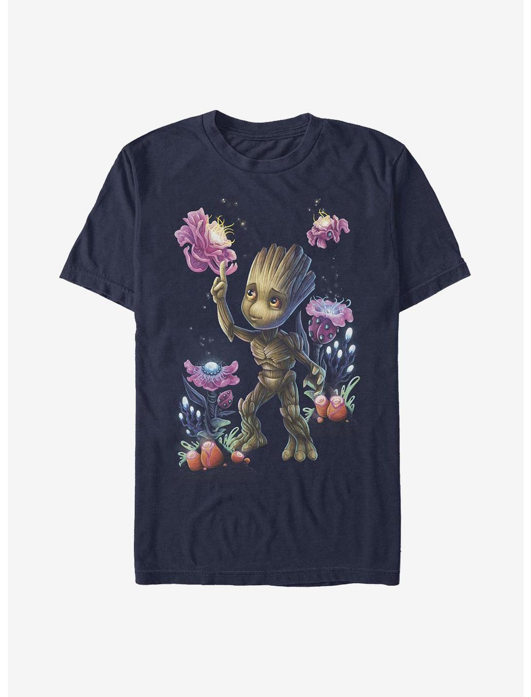 Marvel Guardians Of The Galaxy Groot Plants T-Shirt, NAVY, hi-res
