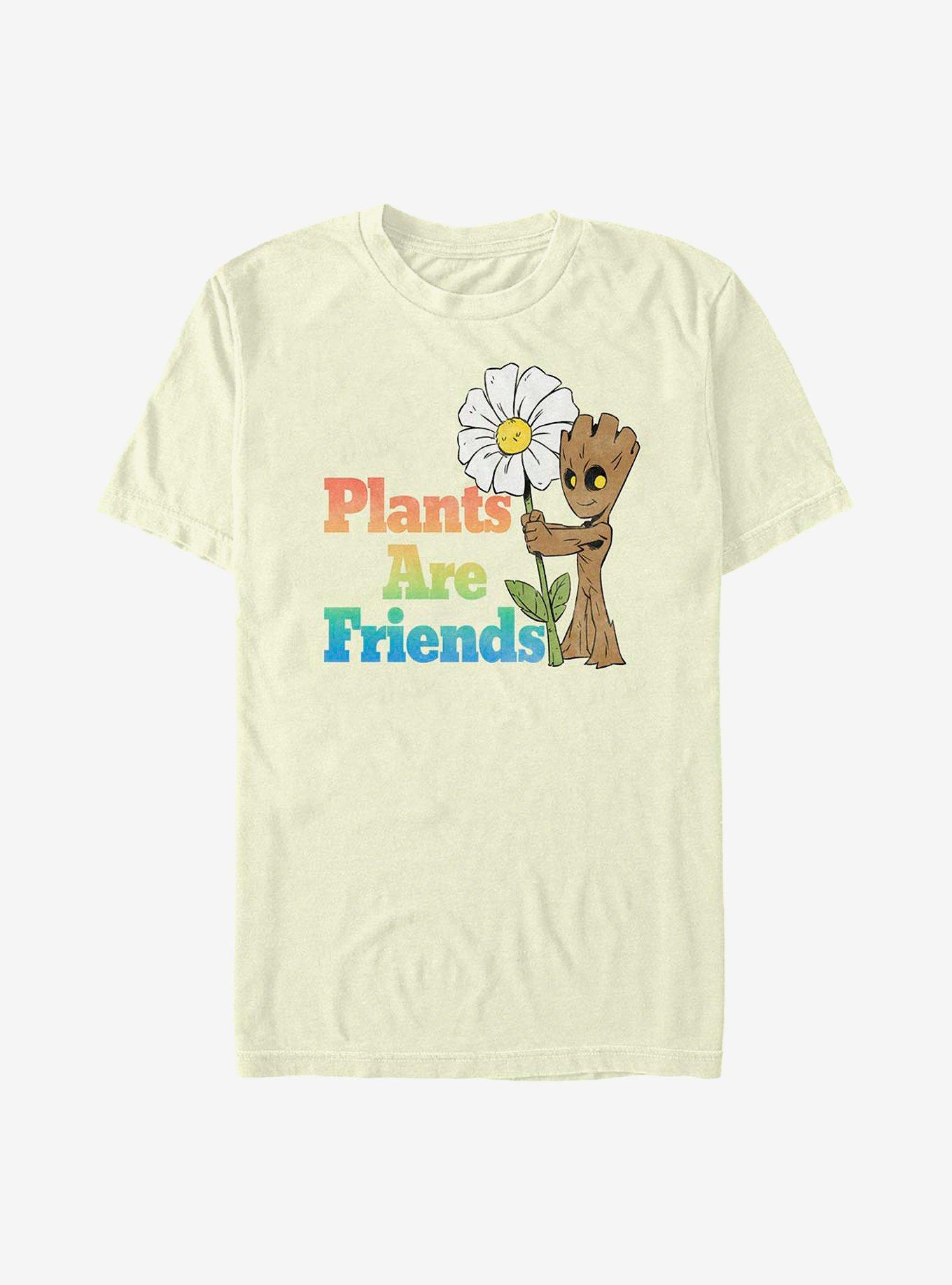 Marvel Guardians Of The Galaxy Groot Plants Are Friends T-Shirt, NATURAL, hi-res
