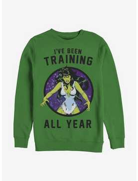 Marvel Hulk She-Hulk Vintage Training Crew Sweatshirt, , hi-res