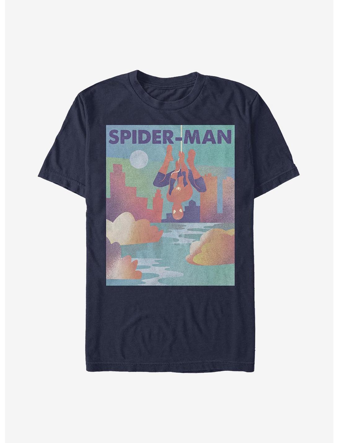 Marvel Spider-Man City Scene T-Shirt, NAVY, hi-res