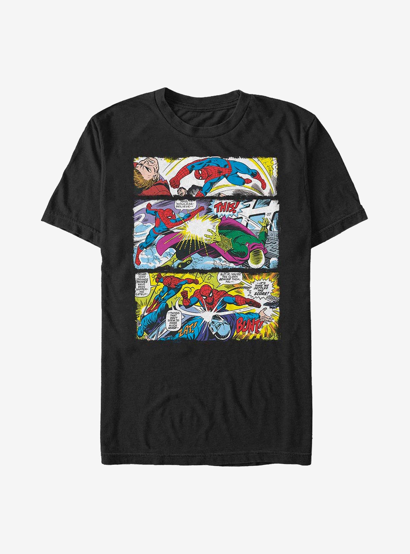 Marvel Spider-Man Spider Panels T-Shirt, BLACK, hi-res