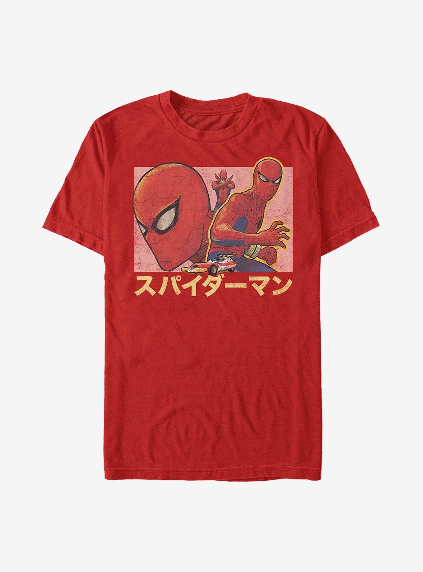 Marvel Spider-Man Spidey Japan T-Shirt, RED, hi-res