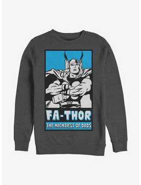 Marvel Thor Fathor Poster Crew Sweatshirt, , hi-res