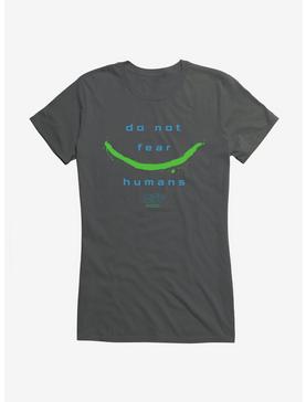 Eden Do Not Fear Humans Girls T-Shirt, CHARCOAL, hi-res