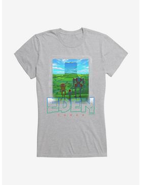 Eden Three Garden Logo Girls T-Shirt, HEATHER, hi-res