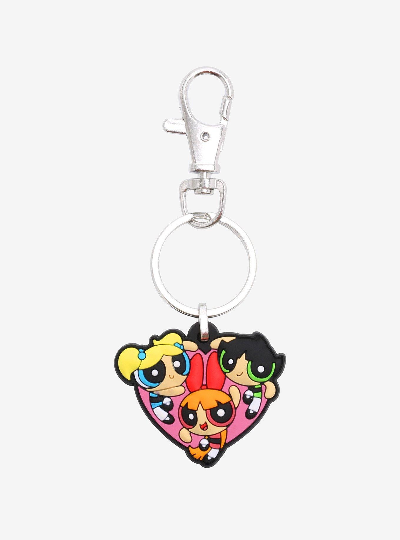 The Powerpuff Girls Heart Key Chain, , hi-res
