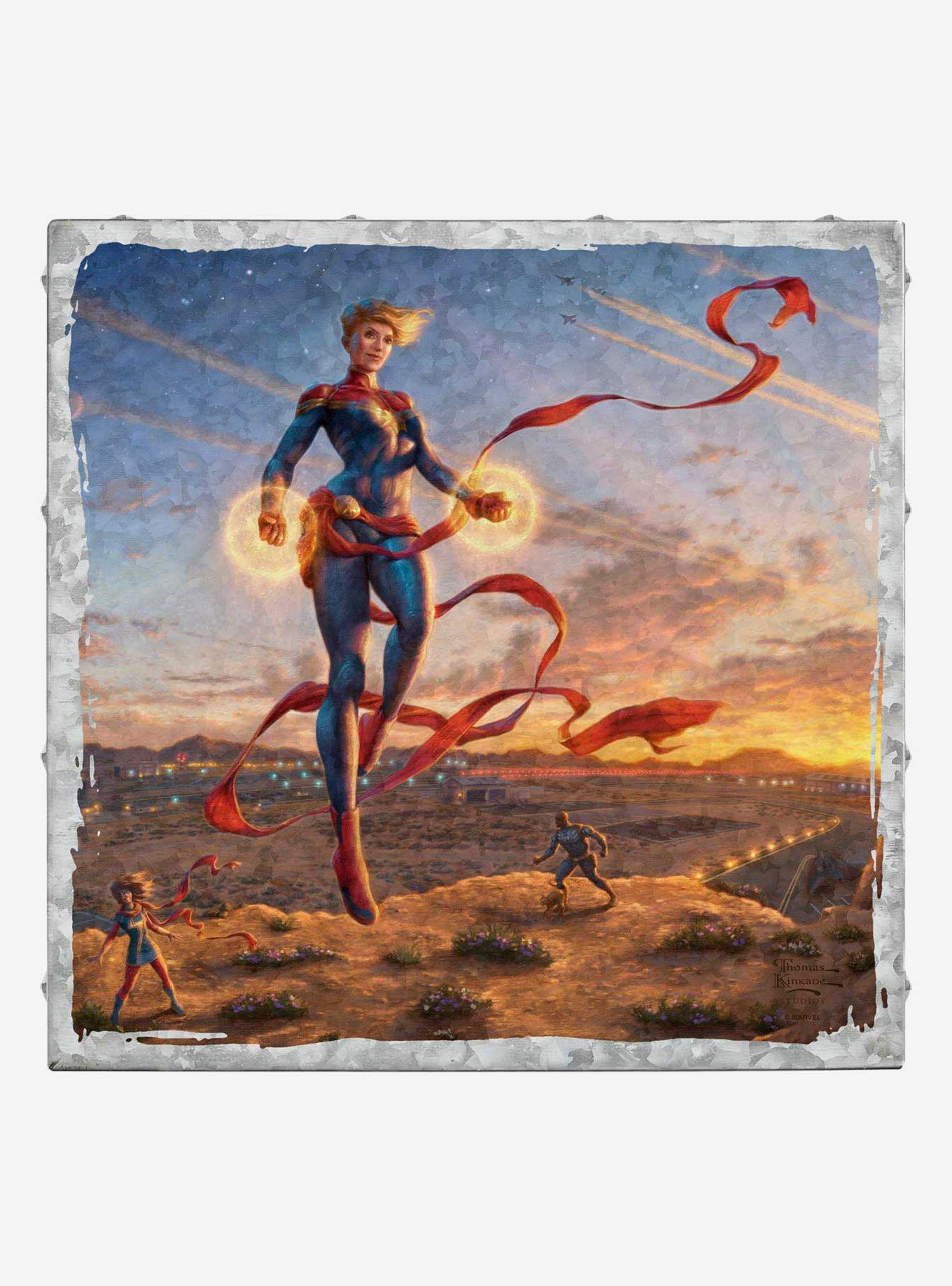 Marvel Captain Marvel Dawn of a New Day 14" x 14" Metal Box Art, , hi-res