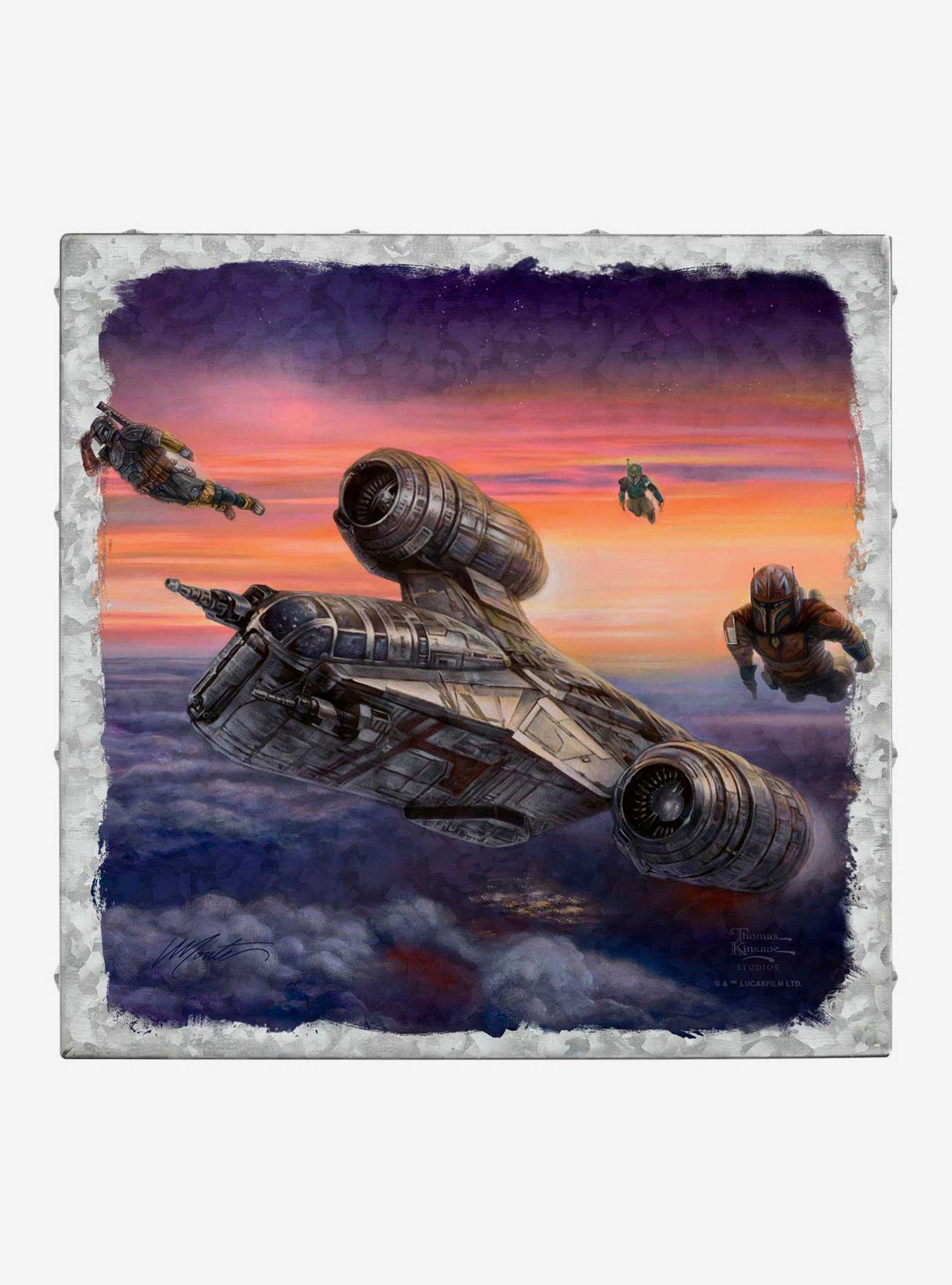 Star Wars The Mandalorian The Escort 14" x 14" Metal Box Art