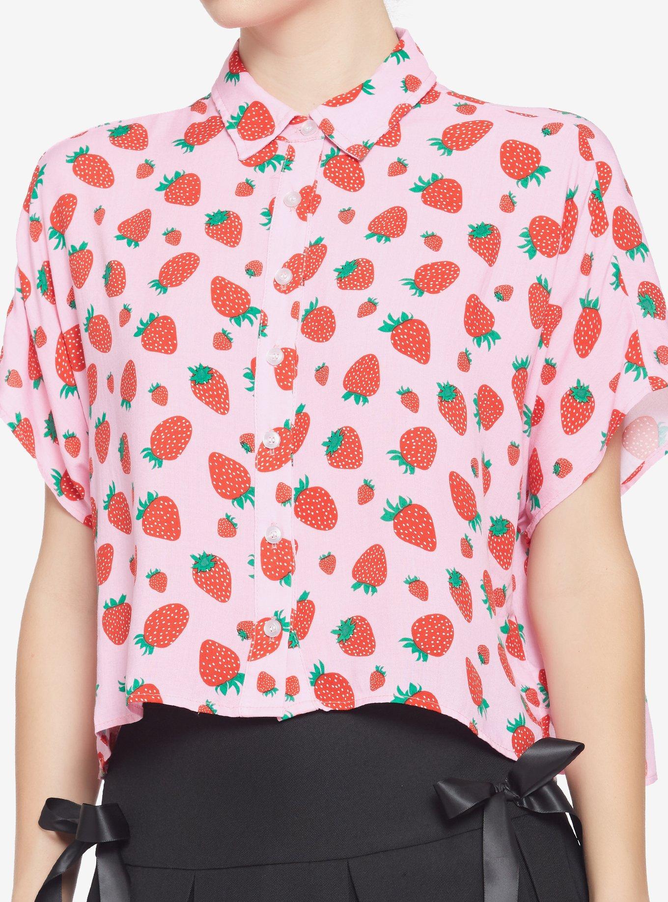 Pink store strawberry shirt