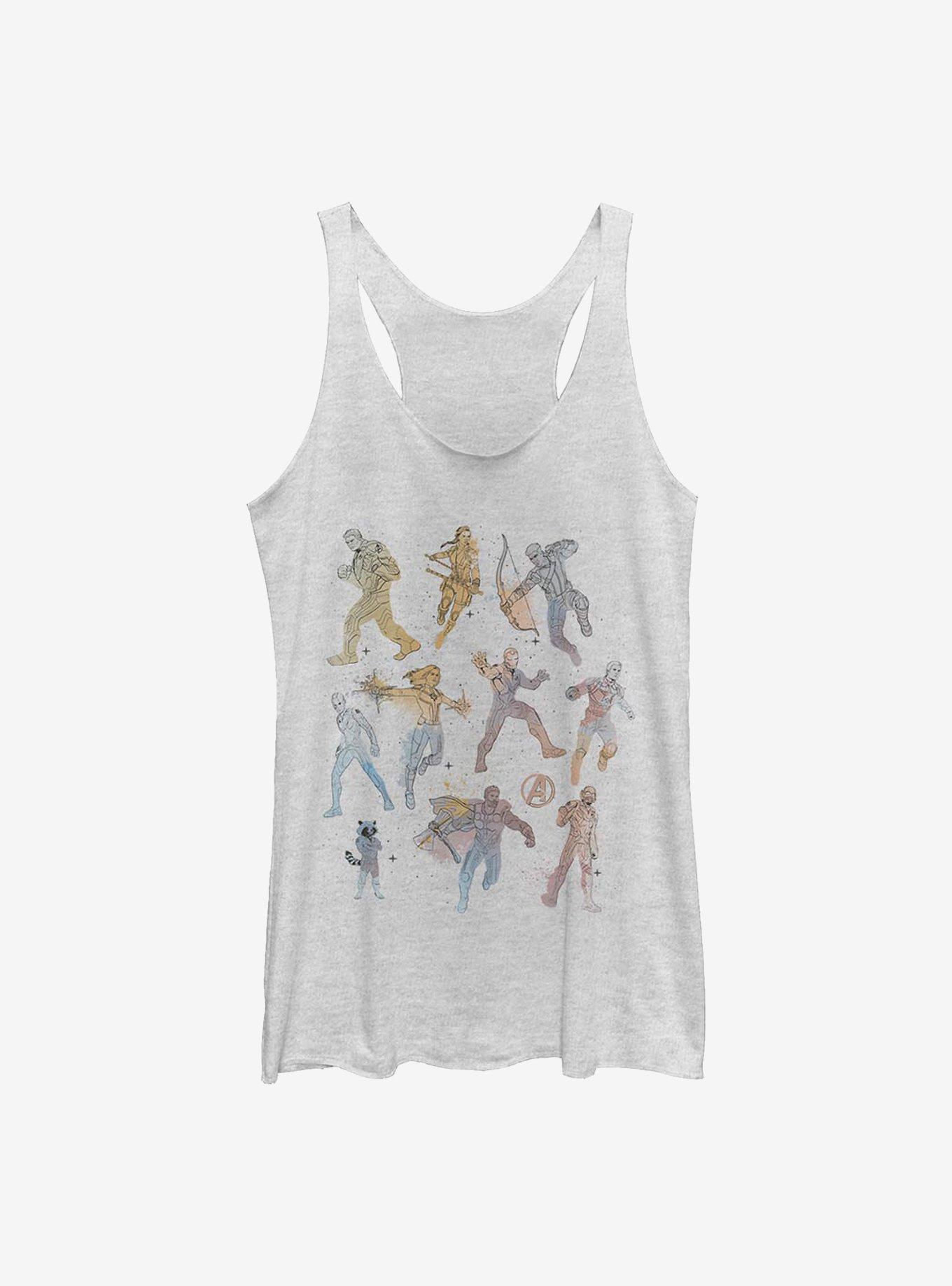 Marvel Avengers Endgame Watercolor Womens Tank Top, , hi-res