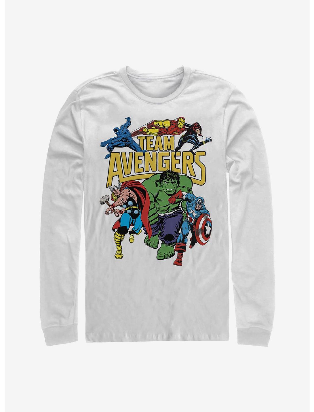 Marvel Avengers Assemble Long-Sleeve T-Shirt, WHITE, hi-res
