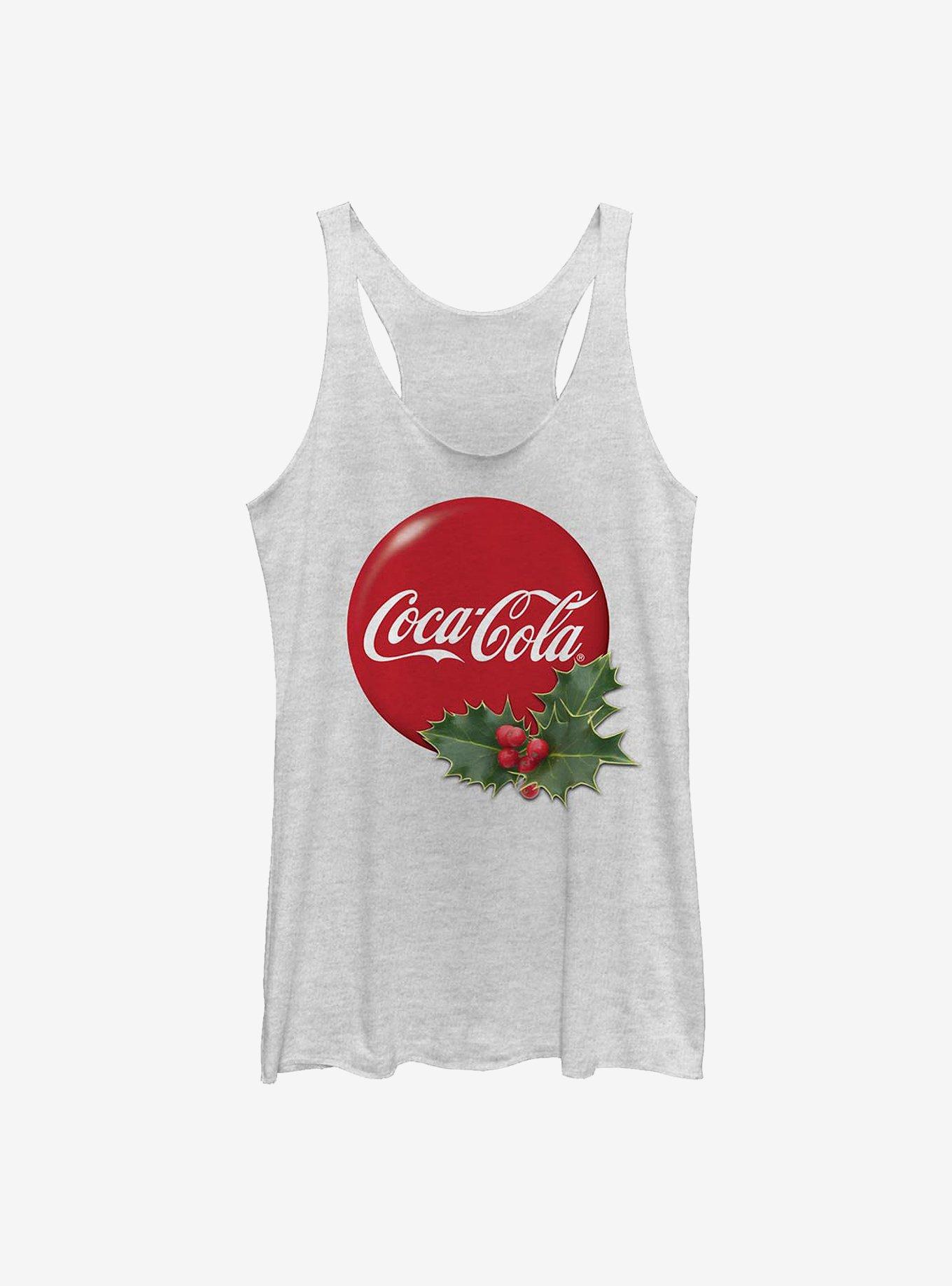 Coca-Cola Holly Coke Womens Tank Top, WHITE HTR, hi-res