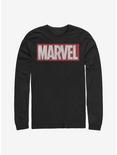 Marvel Brick Logo Long-Sleeve T-Shirt, BLACK, hi-res
