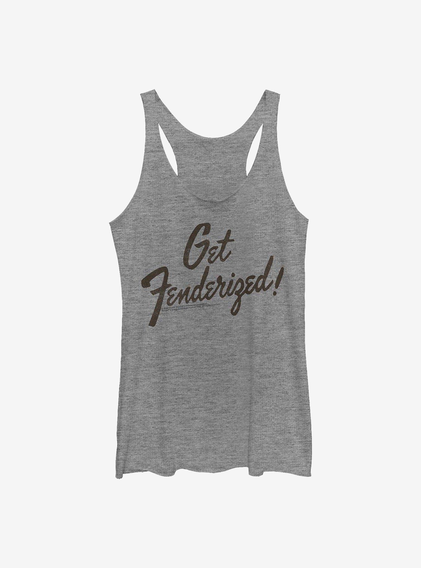 Fender Get Fenderized Womens Tank Top, GRAY HTR, hi-res