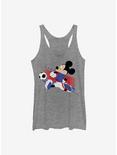 Disney Mickey Mouse USA Kick Womens Tank Top, GRAY HTR, hi-res