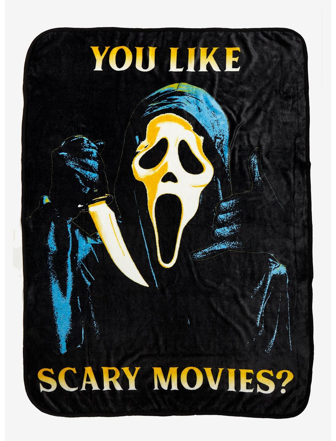 Scream You Like Scary Movies Throw Blanket, , hi-res