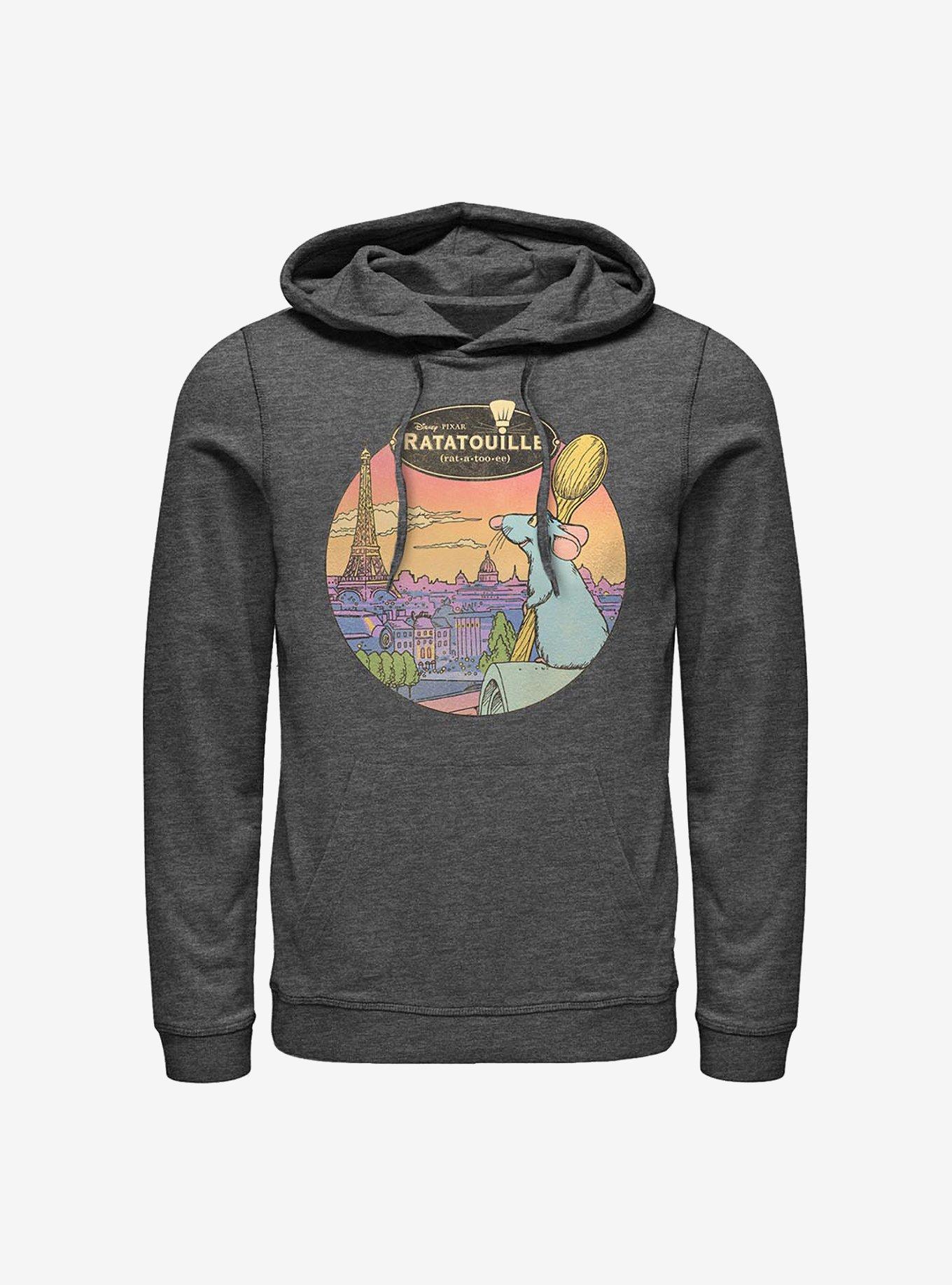 Disney Pixar Ratatouille Le Rat Parisian Hoodie, CHAR HTR, hi-res