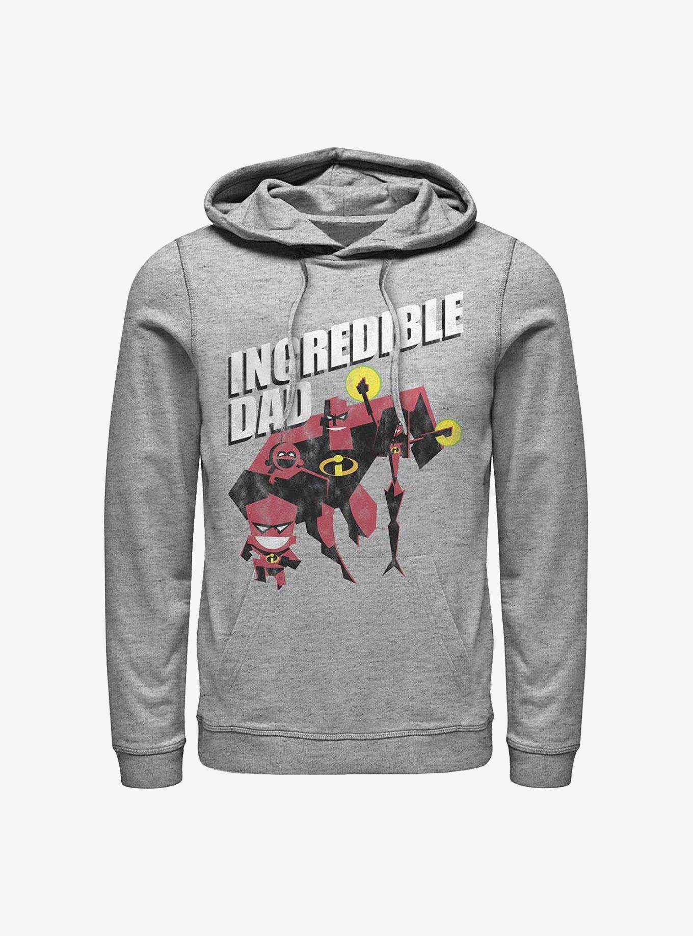 Disney Pixar The Incredibles Credible Father Hoodie, ATH HTR, hi-res