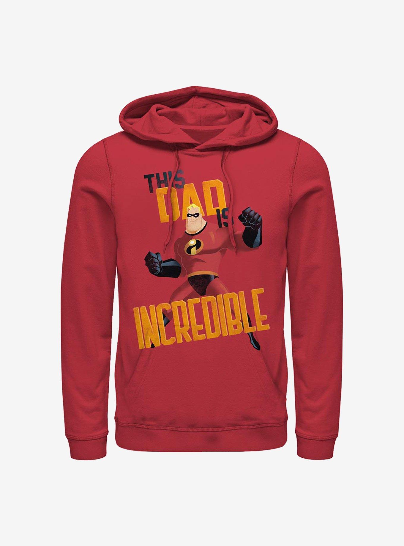 Disney Pixar The Incredibles This Dad Hoodie, RED, hi-res