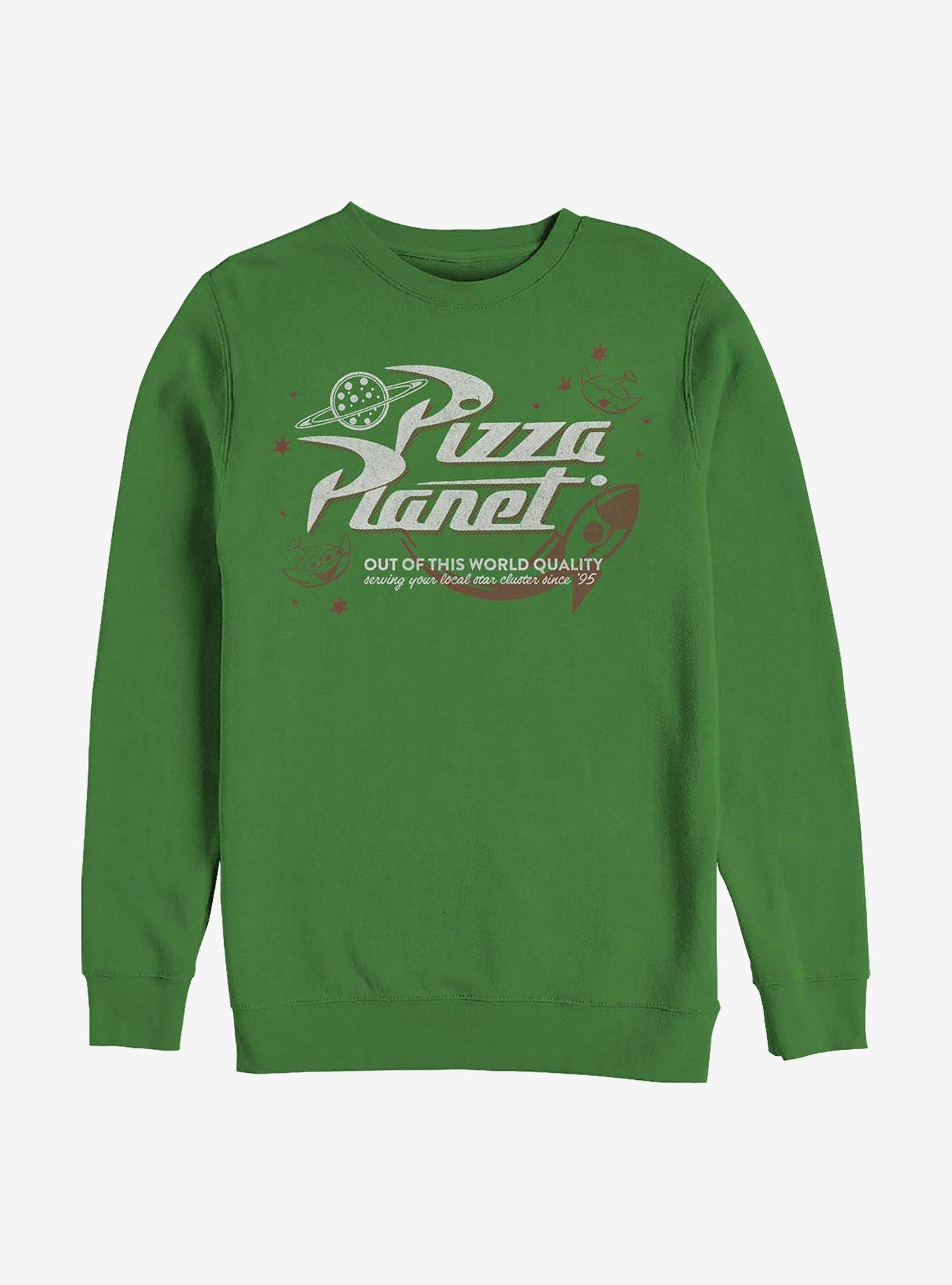 Disney Pixar Toy Story Retro Pizza Planet Crew Sweatshirt, KELLY, hi-res