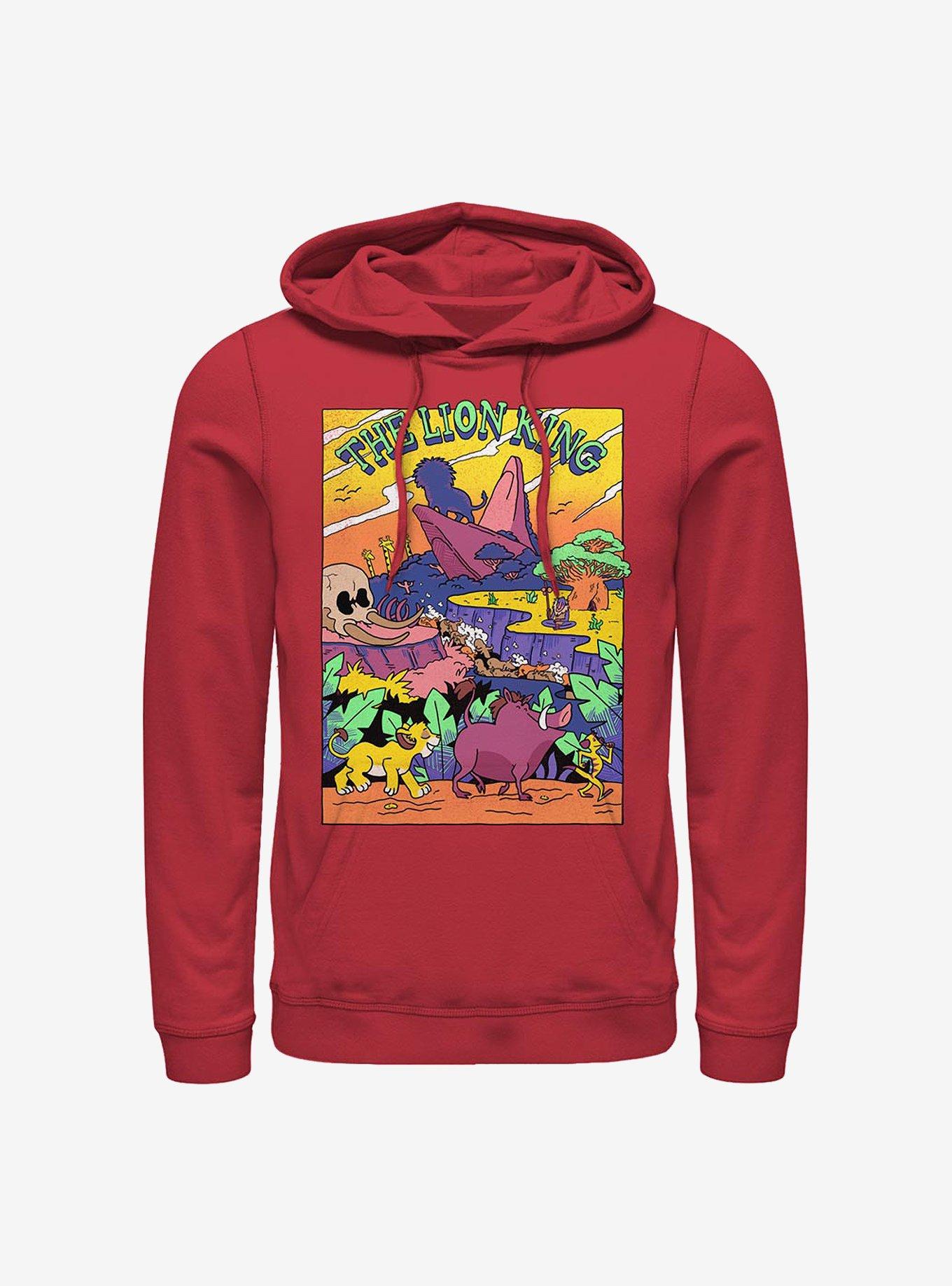 Disney The Lion King Lion Legend Hoodie, RED, hi-res