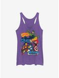 Marvel Avengers Sound Effects Womens Tank Top, PUR HTR, hi-res