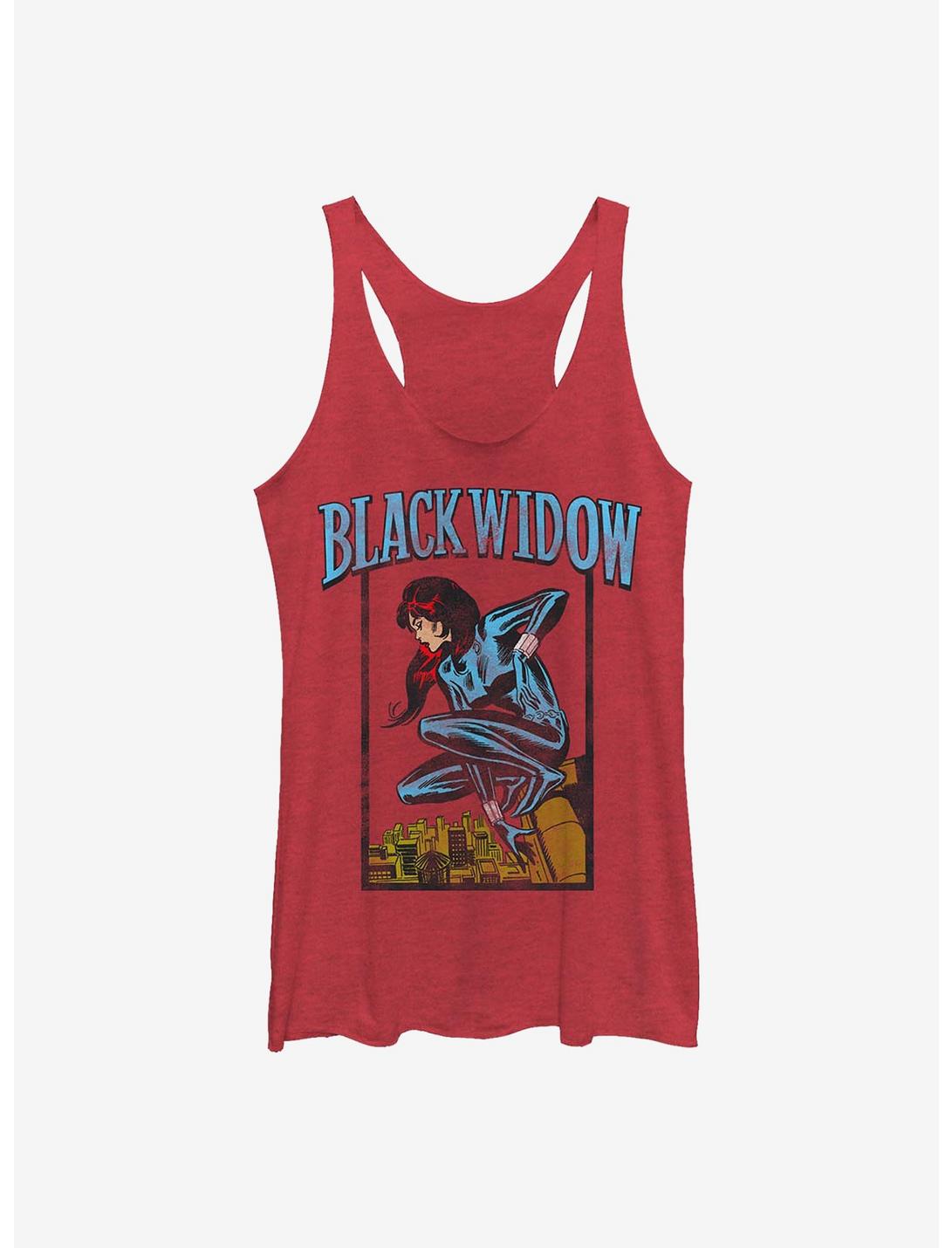 Marvel Black Widow Square Womens Tank Top, RED HTR, hi-res
