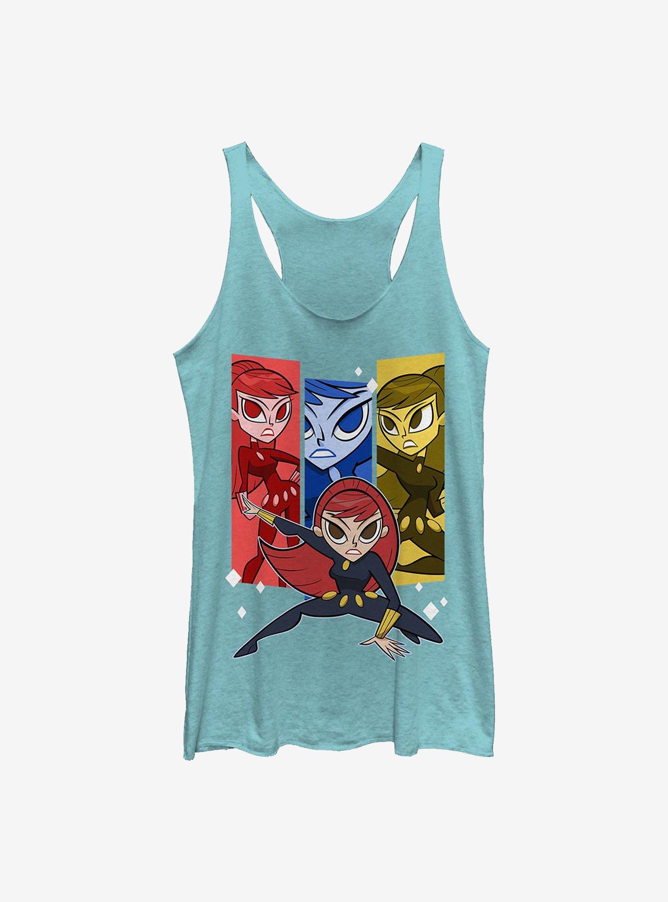Marvel Black Widow Trio Womens Tank Top, , hi-res
