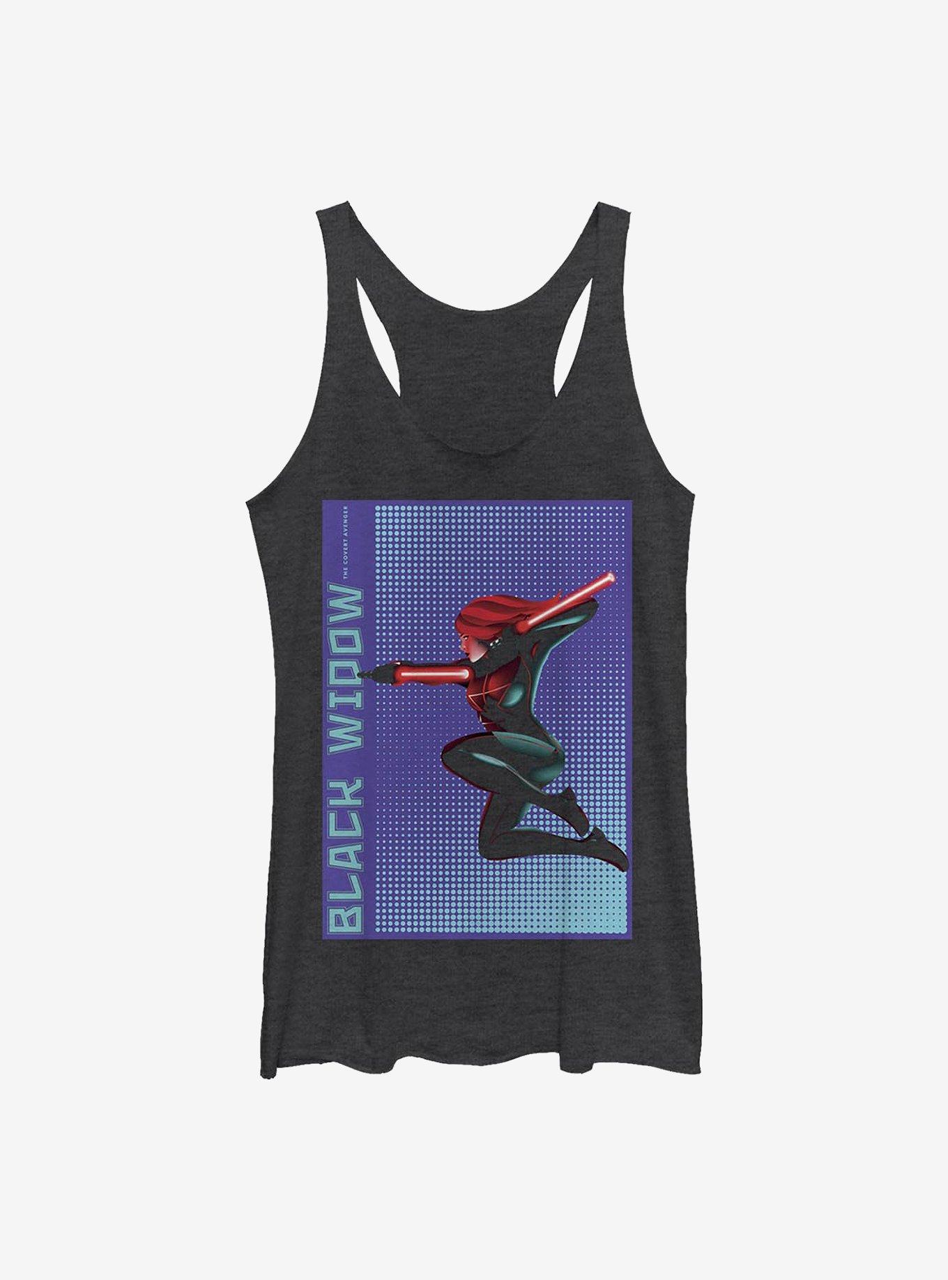 Marvel Black Widow Halftone Womens Tank Top, , hi-res