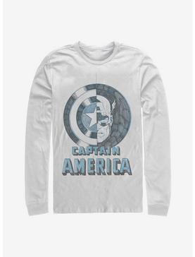 Marvel Captain America Shield Face Long-Sleeve T-Shirt, , hi-res