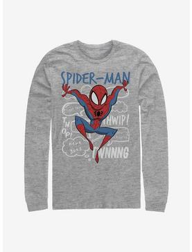 Marvel Spider-Man Doodle Thoughts Long-Sleeve T-Shirt, , hi-res